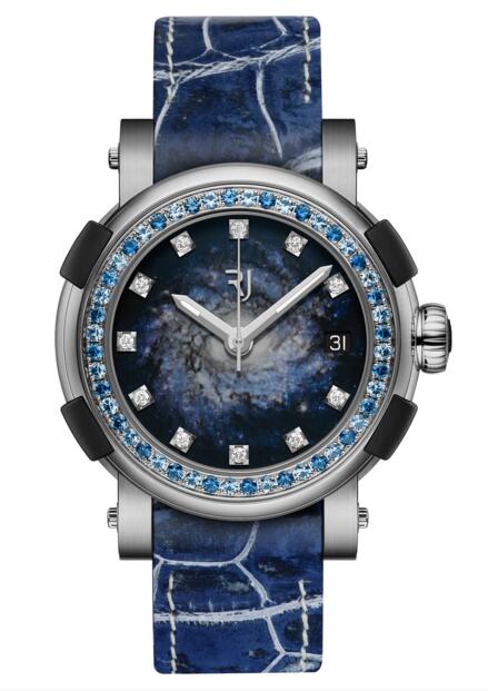 Replica 2019 Romain Jerome Arraw Star Twist Titanium Blue Spiral Galaxy 1S39A.TTTR.6000.AR.1111.STB19 watch